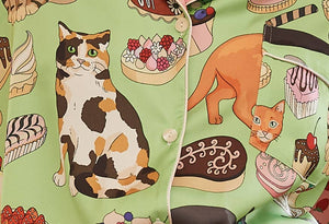 Dessert and Dog Print Pajamas