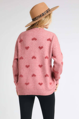 SOFT HEARTS SWEATER TOP