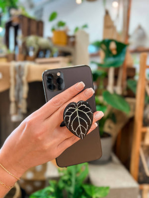 Rare Houseplant Phone Grip | Cellphone Accessory: Monstera Albo