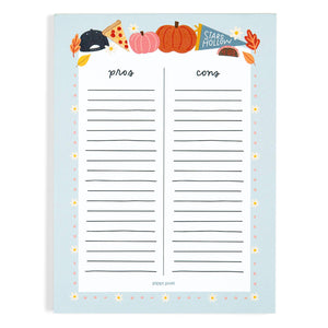 Pros & Cons Stars Hollow 6x8 Notepad