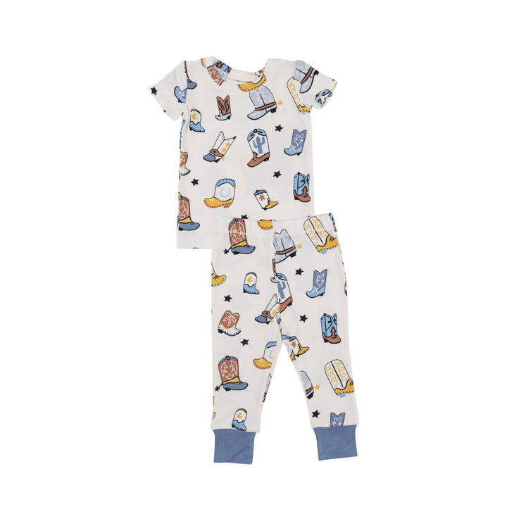 Blue Boots Loungewear Set 2T