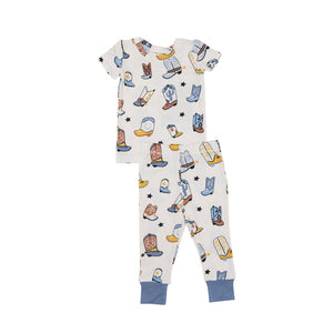 Blue Boots Loungewear Set 3T