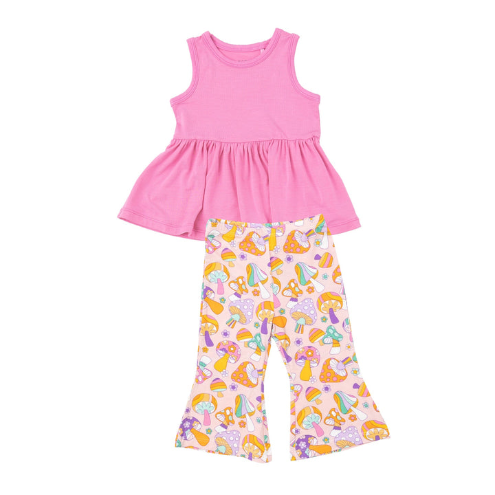 Flower Power Mushrooms Peplum Tank Top & Baby Bells 18-24M