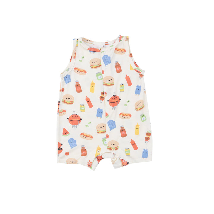 BBQ Buddies Shortie Romper 12-18M