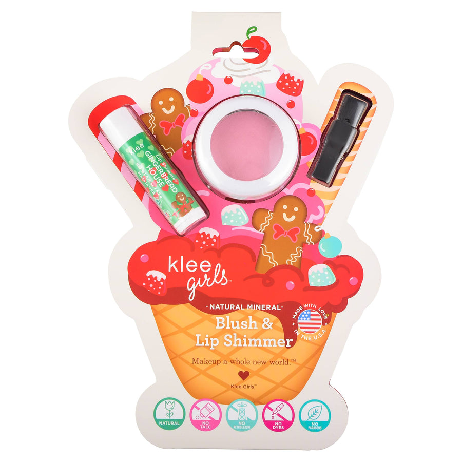 Klee Naturals - Gingerbread Dream - Holiday Blush and Lip Shimmer Set