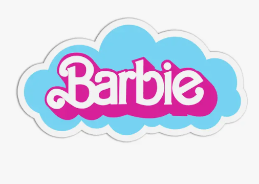 Barbie Vinyl Textured Sticker