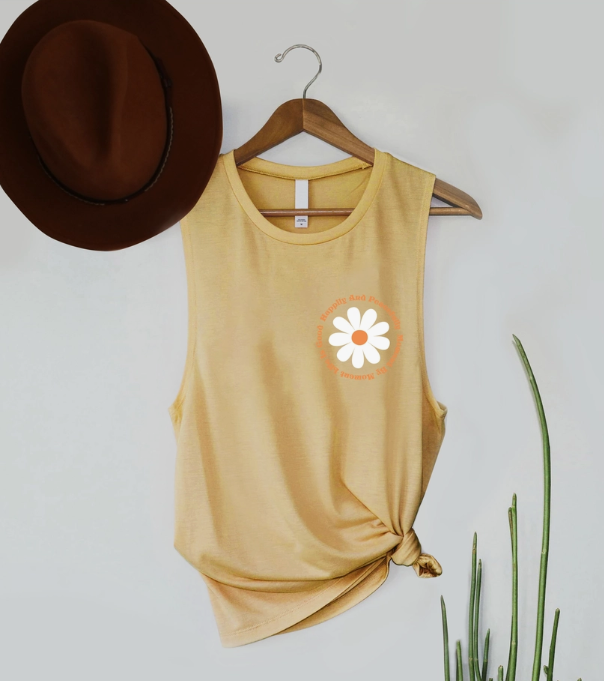 Moment by Moment Heather Mustard Tank Top