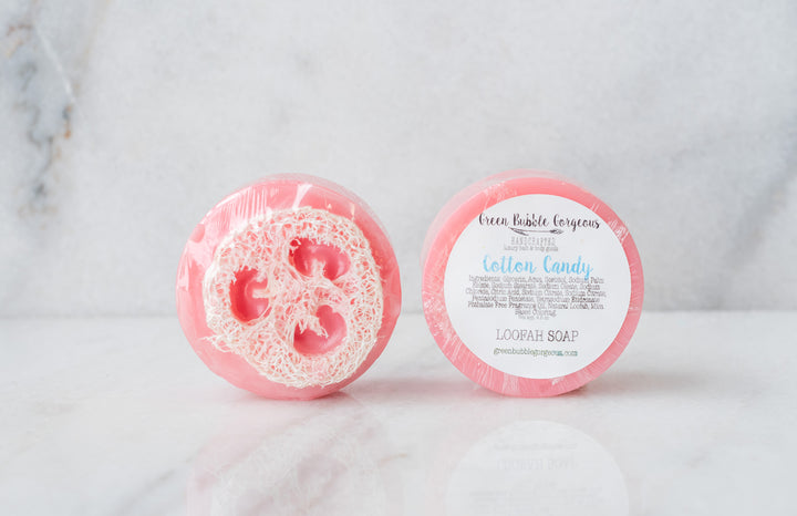 Cotton Candy Loofah Soap