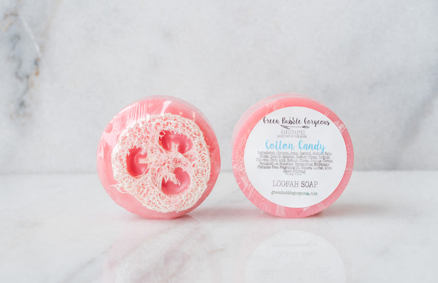 Cotton Candy Loofah Soap