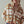 AZTEC PRINT SHERPA CROPPED JACKET: KHAKI
